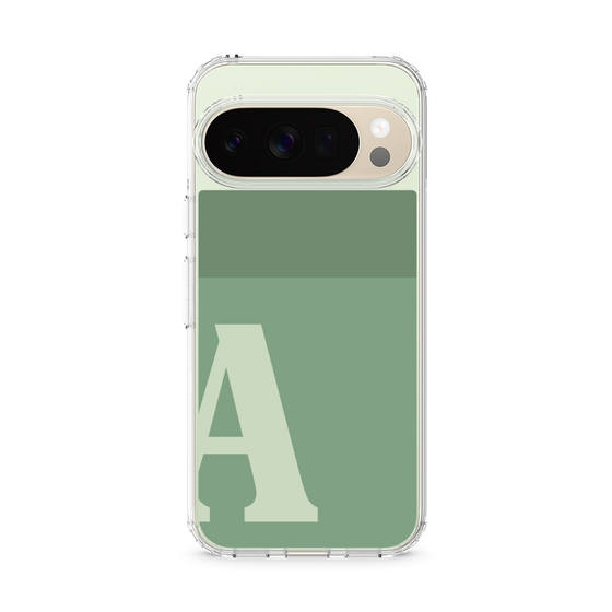 スリムプロテクションケース［ オリジナル - initial two tone - A green ］