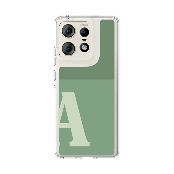 スリムプロテクションケース［ オリジナル - initial two tone - A green ］
