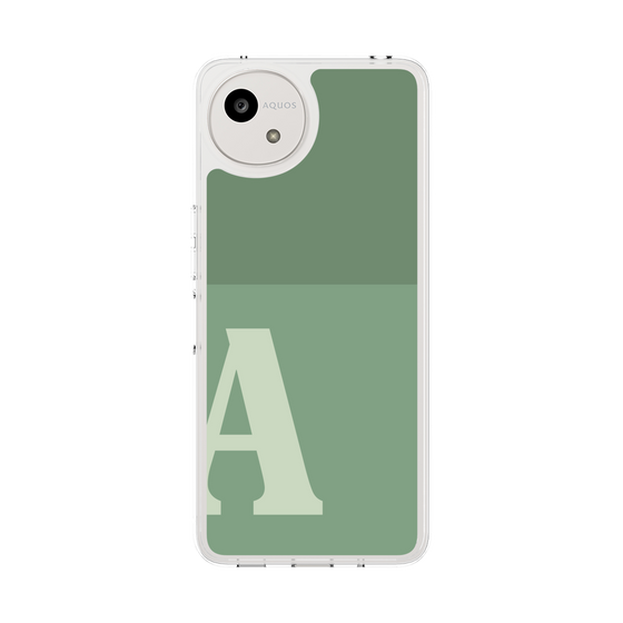 スリムプロテクションケース［ オリジナル - initial two tone - A green ］