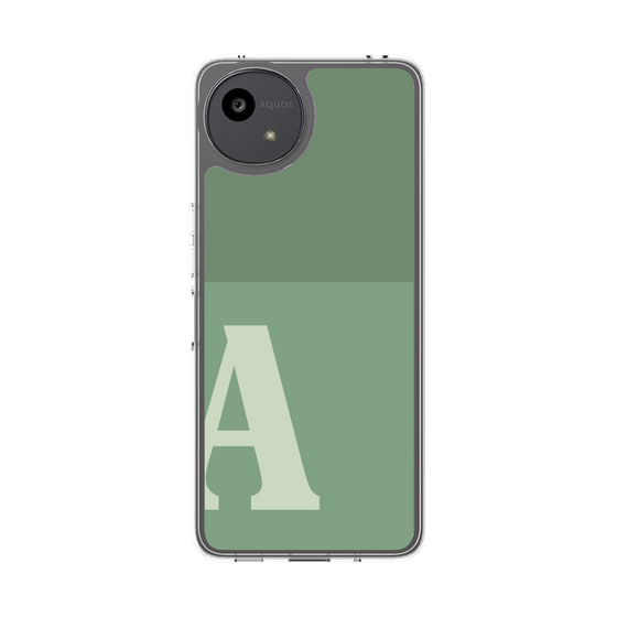 スリムプロテクションケース［ オリジナル - initial two tone - A green ］
