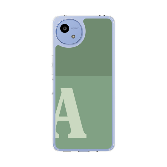 スリムプロテクションケース［ オリジナル - initial two tone - A green ］