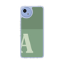 スリムプロテクションケース［ オリジナル - initial two tone - A green ］