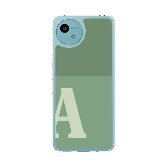 スリムプロテクションケース［ オリジナル - initial two tone - A green ］