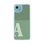 スリムプロテクションケース［ オリジナル - initial two tone - A green ］