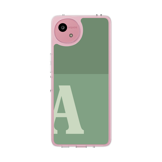 スリムプロテクションケース［ オリジナル - initial two tone - A green ］