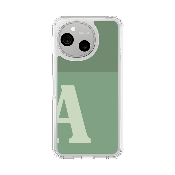 スリムプロテクションケース［ オリジナル - initial two tone - A green ］