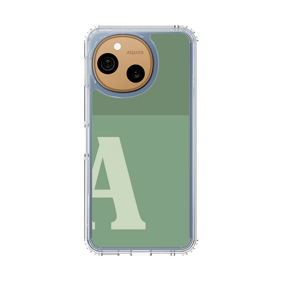 スリムプロテクションケース［ オリジナル - initial two tone - A green ］