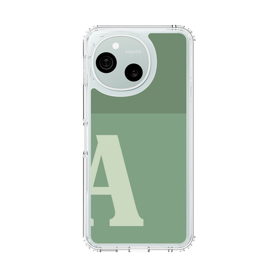 スリムプロテクションケース［ オリジナル - initial two tone - A green ］