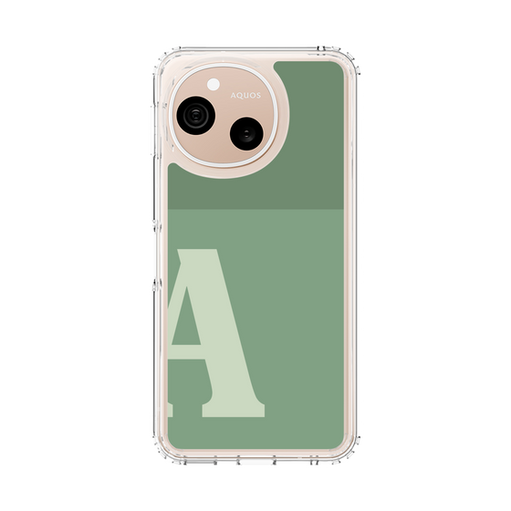 スリムプロテクションケース［ オリジナル - initial two tone - A green ］