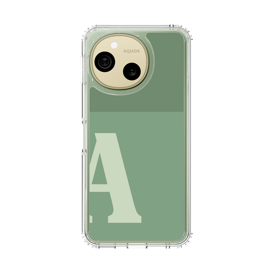 スリムプロテクションケース［ オリジナル - initial two tone - A green ］