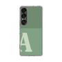 スリムプロテクションケース［ オリジナル - initial two tone - A green ］