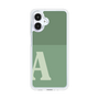 スリムプロテクションケース［ オリジナル - initial two tone - A green ］