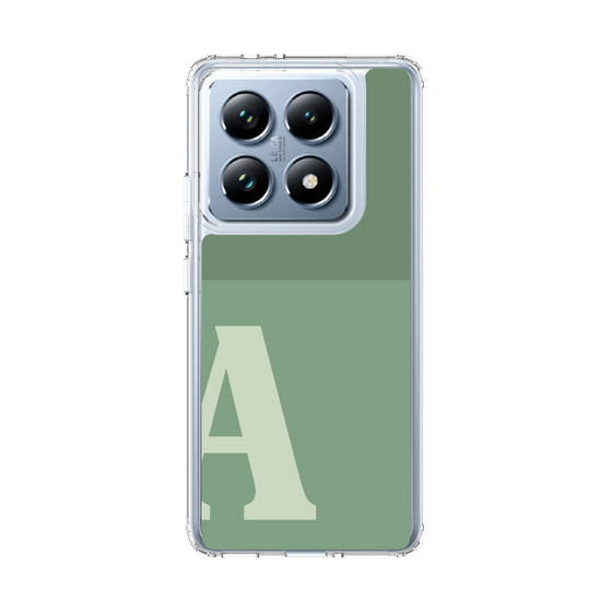 スリムプロテクションケース［ オリジナル - initial two tone - A green ］