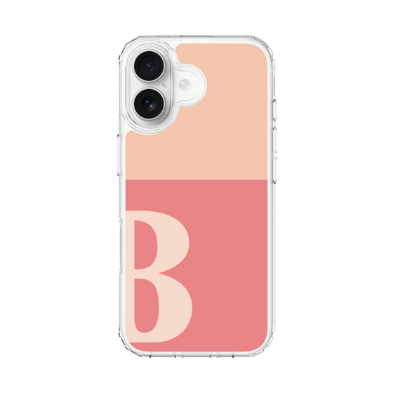 スリムプロテクションケース［ オリジナル - initial two tone - B pink ］