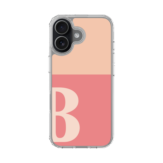 スリムプロテクションケース［ オリジナル - initial two tone - B pink ］