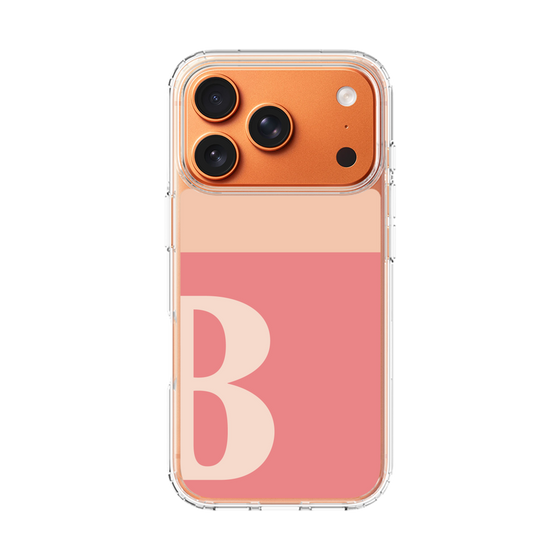 スリムプロテクションケース［ オリジナル - initial two tone - B pink ］
