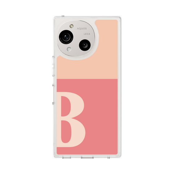 スリムプロテクションケース［ オリジナル - initial two tone - B pink ］