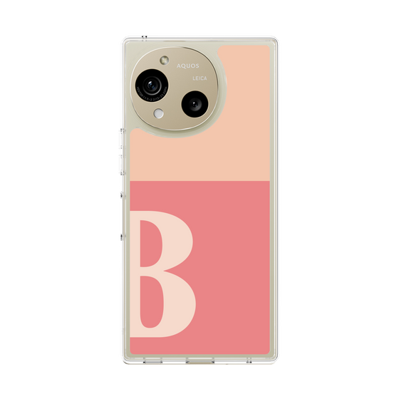 スリムプロテクションケース［ オリジナル - initial two tone - B pink ］