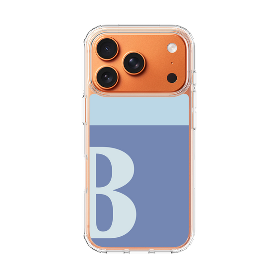 スリムプロテクションケース［ オリジナル - initial two tone - B blue ］