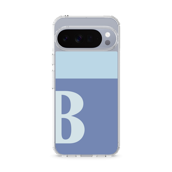 スリムプロテクションケース［ オリジナル - initial two tone - B blue ］