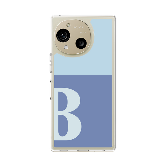 スリムプロテクションケース［ オリジナル - initial two tone - B blue ］