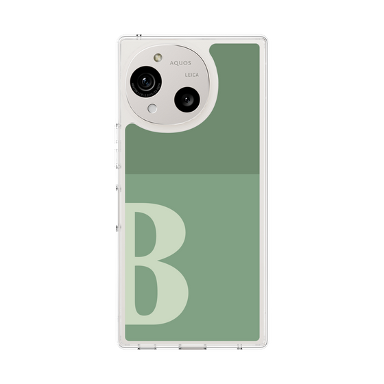 スリムプロテクションケース［ オリジナル - initial two tone - B green ］
