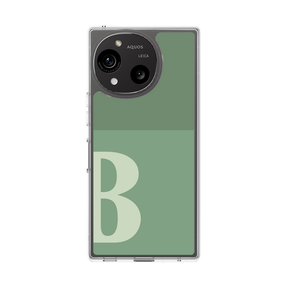 スリムプロテクションケース［ オリジナル - initial two tone - B green ］
