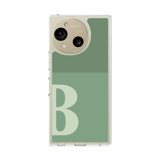 スリムプロテクションケース［ オリジナル - initial two tone - B green ］