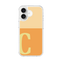 スリムプロテクションケース［ オリジナル - initial two tone - C orange ］