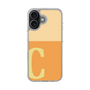 スリムプロテクションケース［ オリジナル - initial two tone - C orange ］