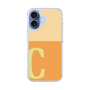 スリムプロテクションケース［ オリジナル - initial two tone - C orange ］