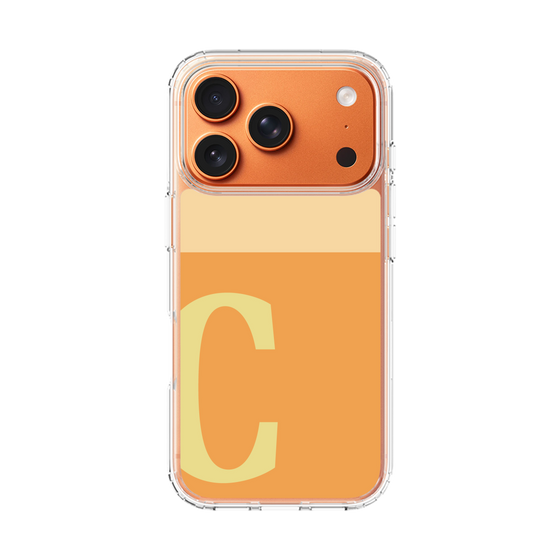 スリムプロテクションケース［ オリジナル - initial two tone - C orange ］