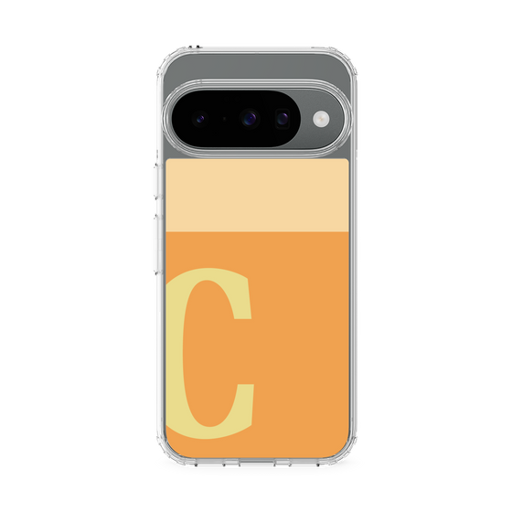 スリムプロテクションケース［ オリジナル - initial two tone - C orange ］