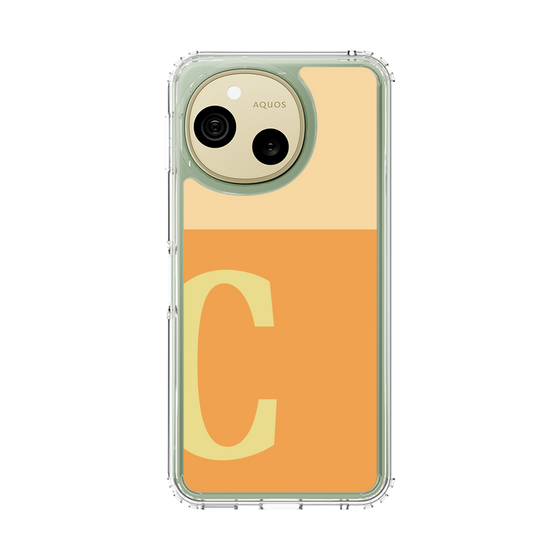 スリムプロテクションケース［ オリジナル - initial two tone - C orange ］