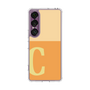 スリムプロテクションケース［ オリジナル - initial two tone - C orange ］