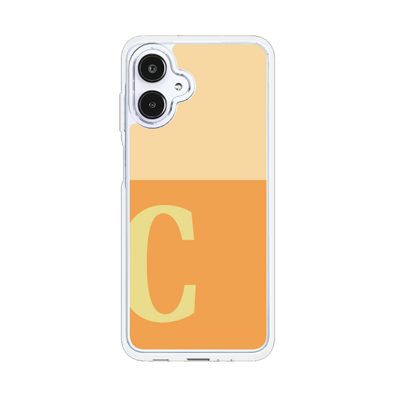 スリムプロテクションケース［ オリジナル - initial two tone - C orange ］