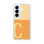 スリムプロテクションケース［ オリジナル - initial two tone - C orange ］