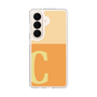 スリムプロテクションケース［ オリジナル - initial two tone - C orange ］
