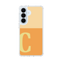 スリムプロテクションケース［ オリジナル - initial two tone - C orange ］