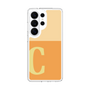 スリムプロテクションケース［ オリジナル - initial two tone - C orange ］