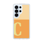 スリムプロテクションケース［ オリジナル - initial two tone - C orange ］