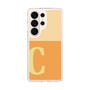 スリムプロテクションケース［ オリジナル - initial two tone - C orange ］