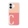 スリムプロテクションケース［ オリジナル - initial two tone - C pink ］