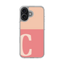 スリムプロテクションケース［ オリジナル - initial two tone - C pink ］
