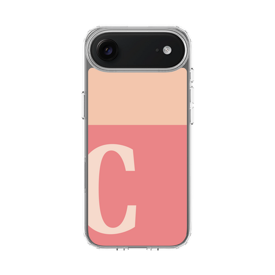 スリムプロテクションケース［ オリジナル - initial two tone - C pink ］