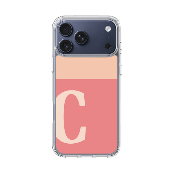 スリムプロテクションケース［ オリジナル - initial two tone - C pink ］