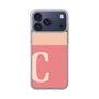 スリムプロテクションケース［ オリジナル - initial two tone - C pink ］