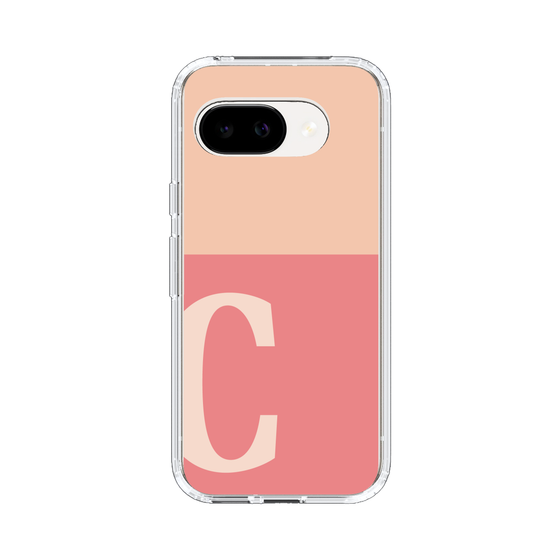 スリムプロテクションケース［ オリジナル - initial two tone - C pink ］