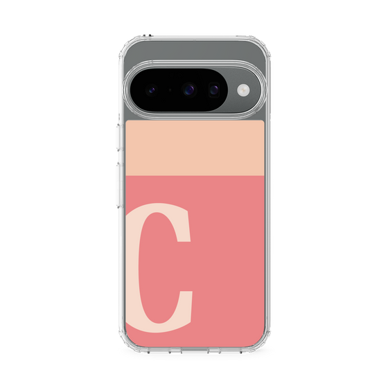 スリムプロテクションケース［ オリジナル - initial two tone - C pink ］
