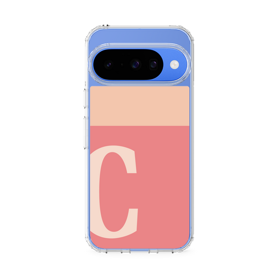 スリムプロテクションケース［ オリジナル - initial two tone - C pink ］